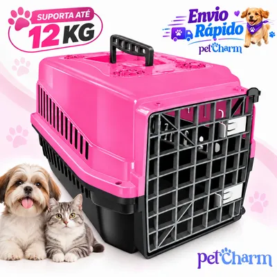 Foto do anúncio: Caixa de Transporte N 4 Cachorro Gato Coelho Caixa de Transporte Pet 2 Travas 1 Alça