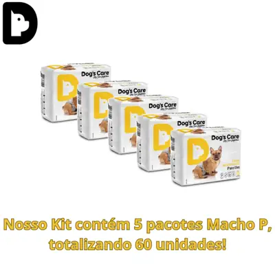 Foto do anúncio: Fralda Higiênica Descartável Para Cachorro Macho P Kit 60 unidades Pet