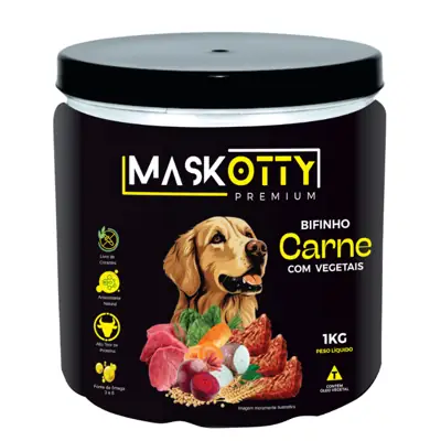 Foto do anúncio: Bifinho Maskotty Petisco para cachorro Carne com Vegetais 1Kg