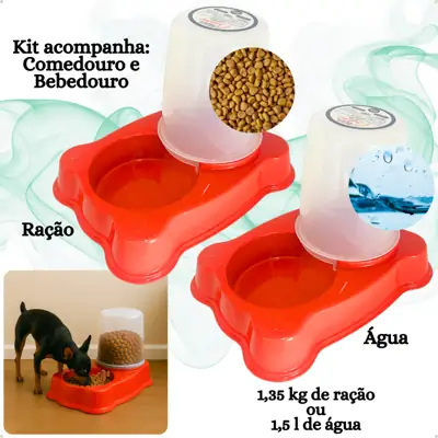 Foto do anúncio: Comedouro ou Bebedouro Dupla Função Dispenser Dosador 1,35kg /1,5
