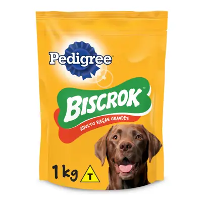 Foto do anúncio: Biscoito Biscrok Para Cães Adultos Raças Grandes Pedigree 1Kg