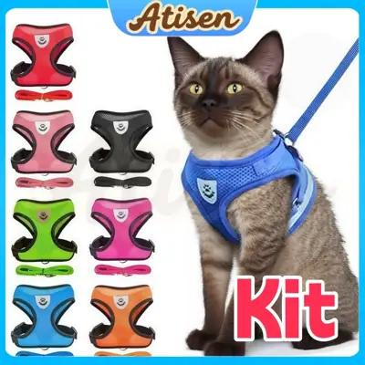 Foto do anúncio: Kit Transportador Ajustável para Cães e Gatos com Coleira de Malha