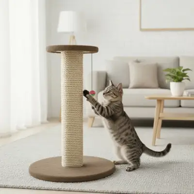 Foto do anúncio: Arranhador para Gatos Base Estável Torre Gato 60cm Grande Sisal 8mm