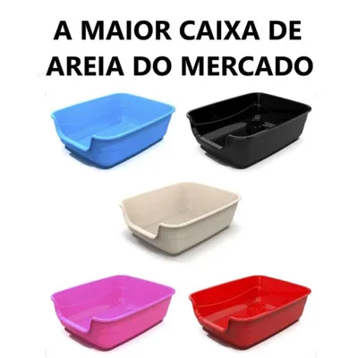 Foto do anúncio: Caixa de Areia Gatos Grande 62x50x20 Furba Jumbox pet injet  Maior do Mercado