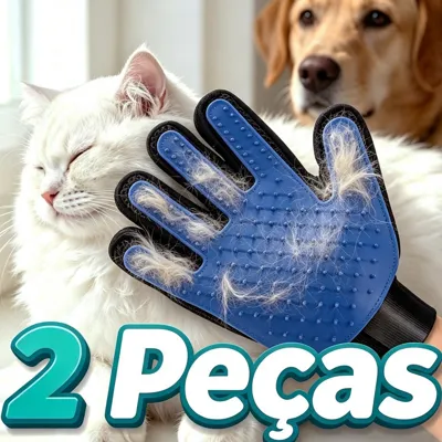 Foto do anúncio: Luva Escova Pet Nano Magnética - Remove Pelos de Gatos e Cachorros com Facilidade
