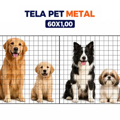 Foto do anúncio: Grade Para Cachorro em Metal Cerca Pet Tela Resistente para Ambientes