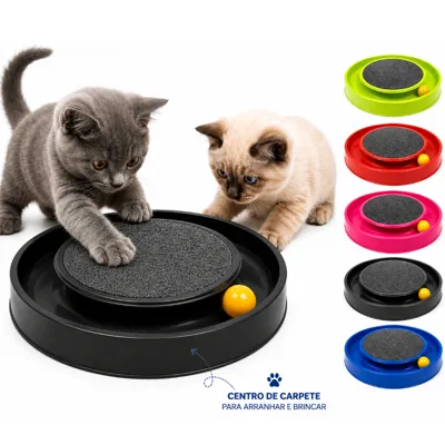 Foto do anúncio: Arranhador redondo com bolinha para gatos