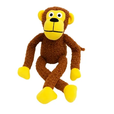 Foto do anúncio: Brinquedo de Cachorro Macaco de Pelúcia Mordedor Pet Grande com Apito Som Interativo Olho Bordado