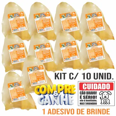 Foto do anúncio: Orelha Bovina Comestivel Desidratada Natural Petisco Cachorro Dip Dog