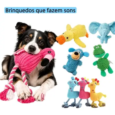 Foto do anúncio: Brinquedo de Pelúcia Estridente para Cães e Gatos - Resistente à