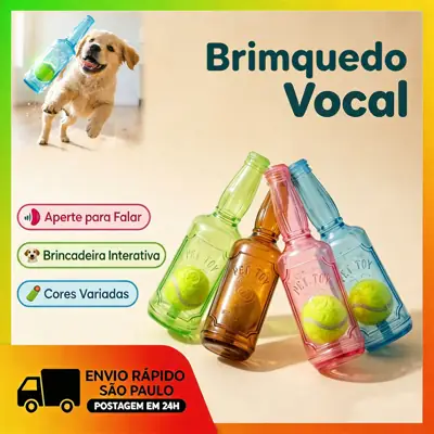 Foto do anúncio: Alta Qualidade Brinquedo Para Cachorro Formato Garrafa Borracha Com Som