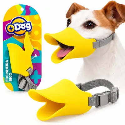 Foto do anúncio: Focinheira Ajustável Bico De Pato Em Silicone para Cães Tamanho P M G