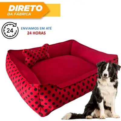 Foto do anúncio: Cama Caminha Pet Cachorro tamanho grande confortável com zíper lavável