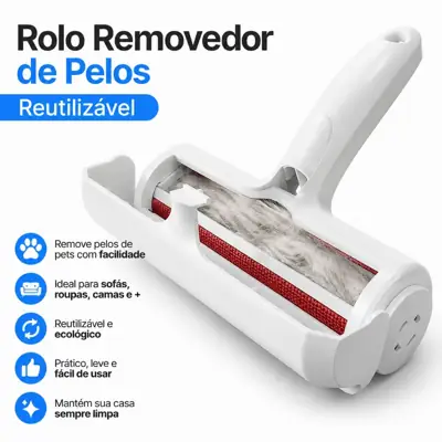 Foto do anúncio: Rolo Removedor Tira Pelos Reutilizável Pet Animais Cachorro e Gato