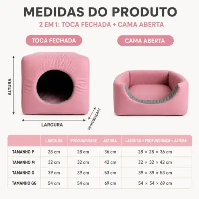Foto do anúncio: Casinha cama toca Iglu 3 Em 1 Cão E Gato,Tamanhos P, M, G e GG