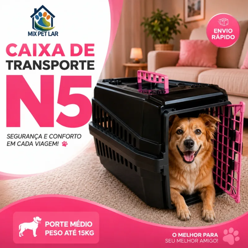 Foto do anúncio: Caixa de transporte N5 para porte médio