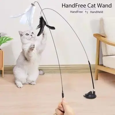 Foto do anúncio: Brinquedo Interativo para Gatos com Pena e varinha