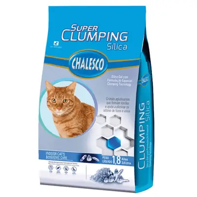 Foto do anúncio: Areia Chalesco Sílica Super Clumping para Gatos 1,8kg