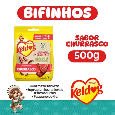 Foto do anúncio: Bifinho Petisco para Cães, Sabor Churrasco, Funcional, Todas as Raças