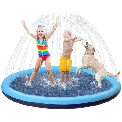 Foto do anúncio: Piscina Chafariz Inflável 170cm Tapete Splash de Água para Crianças e Pets Brinquedo de Verão
