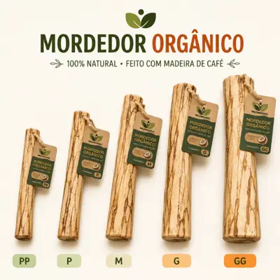 Foto do anúncio: Mordedor Pet Natural Brinquedo para Cachorro Madeira de Café Sabor Coco
