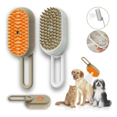 Foto do anúncio: Escova A Vapor Para Gatos Cães 3 Em 1 Escovas Elétricas De Pêlos Pentes De Massagem Animais De Estimação Remoção