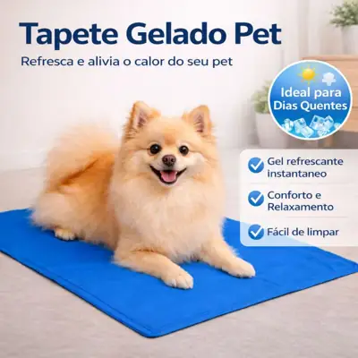 Foto do anúncio: Tapete Gelado 40x50 para Pets Refrescante Calor Cachorro e Gato