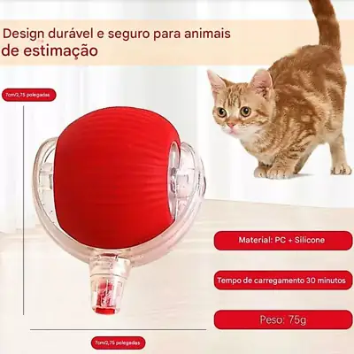 Foto do anúncio: Bola De Rolamento Automática Para Gatos Brinquedo Inteligente Cauda