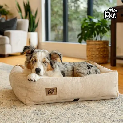 Foto do anúncio: Cama Caminha Pet Cachorro Suede ou Linho Lavável com Enchimento em Fibra
