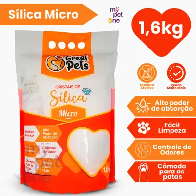 Foto do anúncio: Areia Sílica Fina Great Pets para Gatos - 1,6 Kg