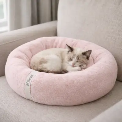 Foto do anúncio: Cama Nuvem Ninho Pet Gato Cachorro 50cm Luxo Ultra Macia Lavável Fundo