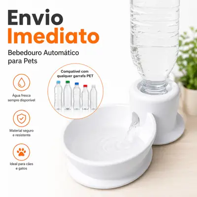Foto do anúncio: Bebedouro Automático para Pets Portátil
