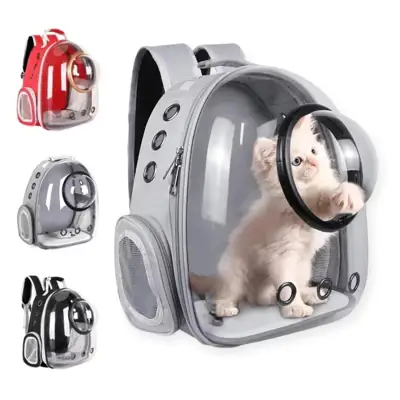 Foto do anúncio: Mochila Bolsa para Pet Transparente Visão Panorâmica para Gato