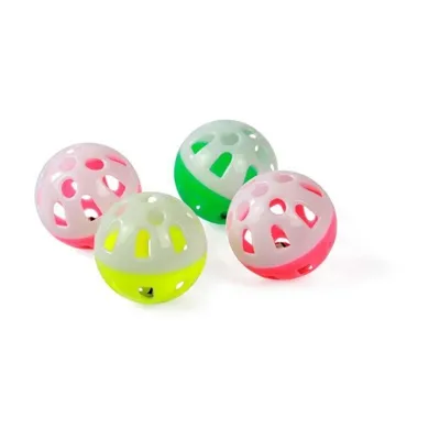 Foto do anúncio: Bolinha Com Guizo Brinquedo Para Gato Colorido