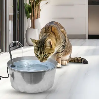 Foto do anúncio: Bebedouro Fonte de Água Automática Elétrica Bivolt para Gato Tubo Aço