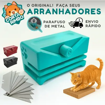 Foto do anúncio: Cortador 2 em 1 de Papelão para Arranhadores de Gato - Bidirecional