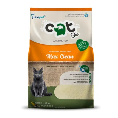 Foto do anúncio: Areia Catbio Biodegradável 4 Kg - Max Clean - Grãos Finos