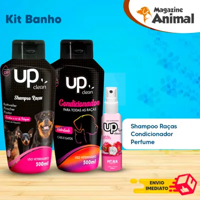 Foto do anúncio: Kit Banho Shampoo para Cachorro Rottweiler Pinscher + Condicionador 500ml Kit Shampoo Pet