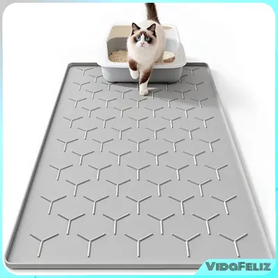 Foto do anúncio: Silicone Tapete multifuncional para caixa de areia gato, tapete