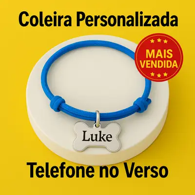 Foto do anúncio: Coleira Personalizada Para Cachorro ou Gato Inox
