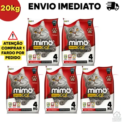 Foto do anúncio: Kit 5 Areia Sanitária Higiênica Argila Natural para Gatos Grãos Médios