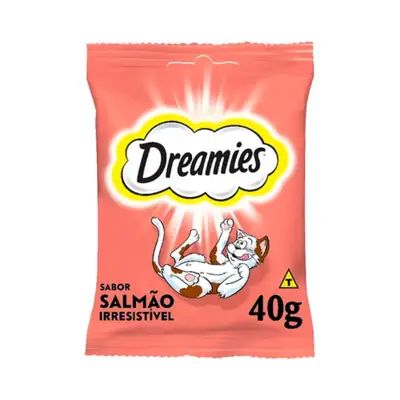 Foto do anúncio: Petisco Salmão Irresistível Gatos Adultos 40g Dreamies