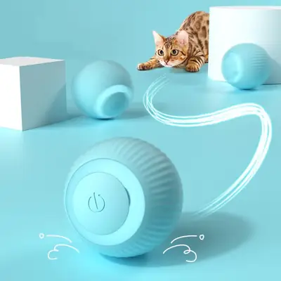Foto do anúncio: Gato Bola Brinquedo Elétrico Automático Rotação USB Recarga Brinquedos