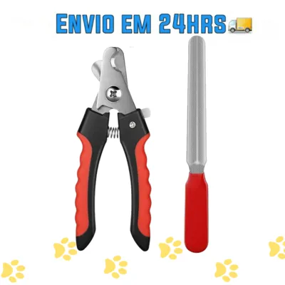 Foto do anúncio: Kit Alicate Pet Tesoura Corte De Unhas Caes Gatos + Lixa Pet Porte Médio