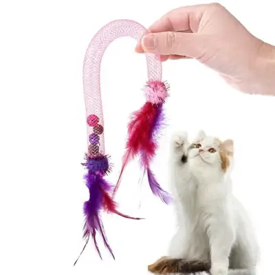 Foto do anúncio: Gato Molas Brinquedos Corda Tubulação Com Pena Primavera Elástico