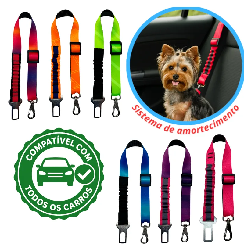 Foto do anúncio: Cinto pet universal com amortecedor