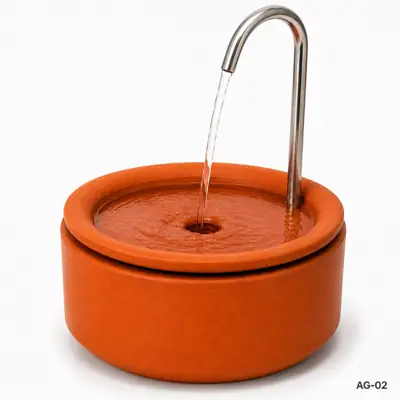 Foto do anúncio: Bebedouro Fonte Água Gato Cerâmica Barro Água Fresca Terracota Natural