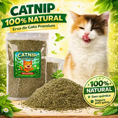 Foto do anúncio: Catnip Erva do Gato Natural - Gatinho Feliz