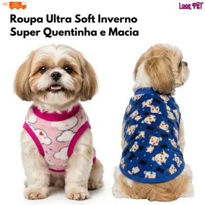 Foto do anúncio: Roupinha Pet Inverno Ultra Soft para Cachorro e Gato Roupa Quente Macia
