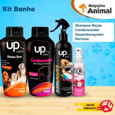 Foto do anúncio: Kit Shampoo para Cachorro Shih Tzu Lhasa + Desembaraçador de Pelos + Condicionador Kit Ban